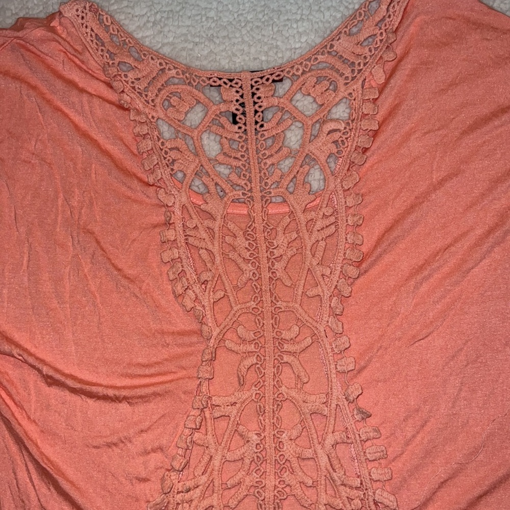 BKE Red short sleeve shirt size large Peach - Picture 4 of 4